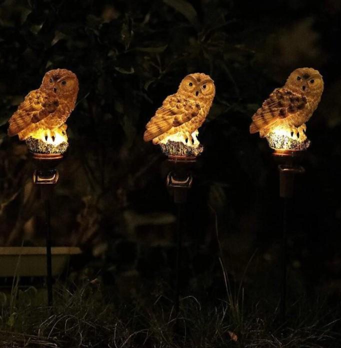 Светильник на солнечной батарее садовый Сова Бура Теплый белый (MX-00009016B) - фото 6 Светильник на солнечной батарее садовый Сова Бура Теплый белый (MX-00009016B) - фото 6