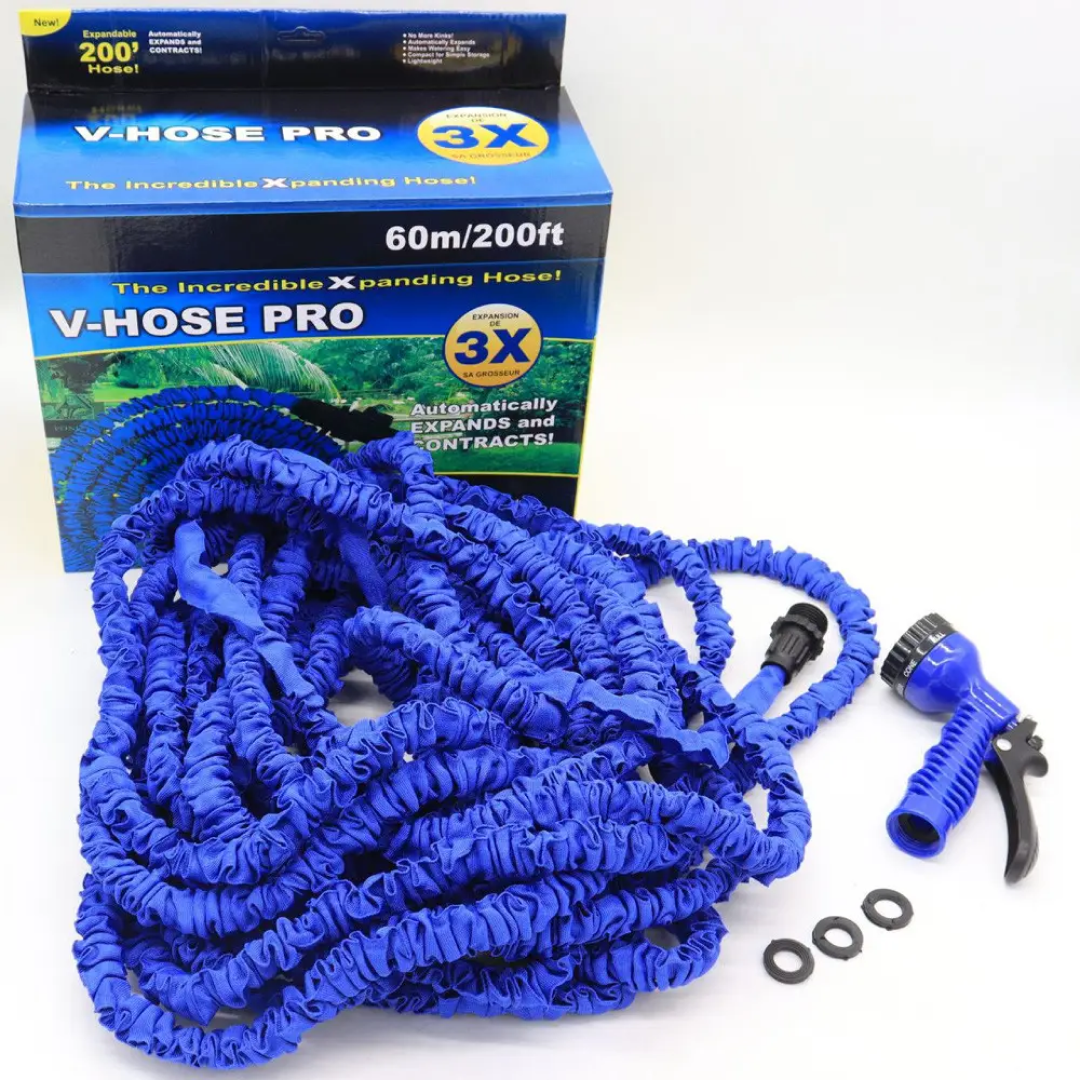 Шланг садовий для поливу 60 м з розпилювачем