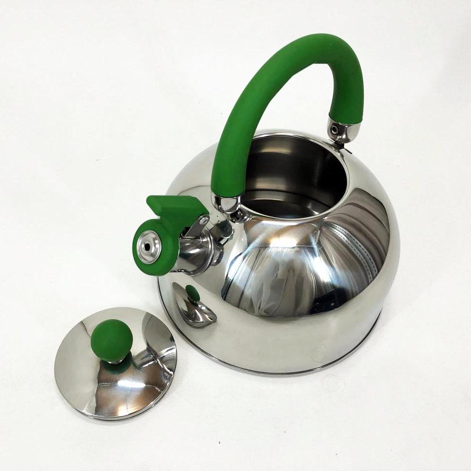 Чайник Unique со свистком 2,5л Зеленый (UN-5302) - фото 7