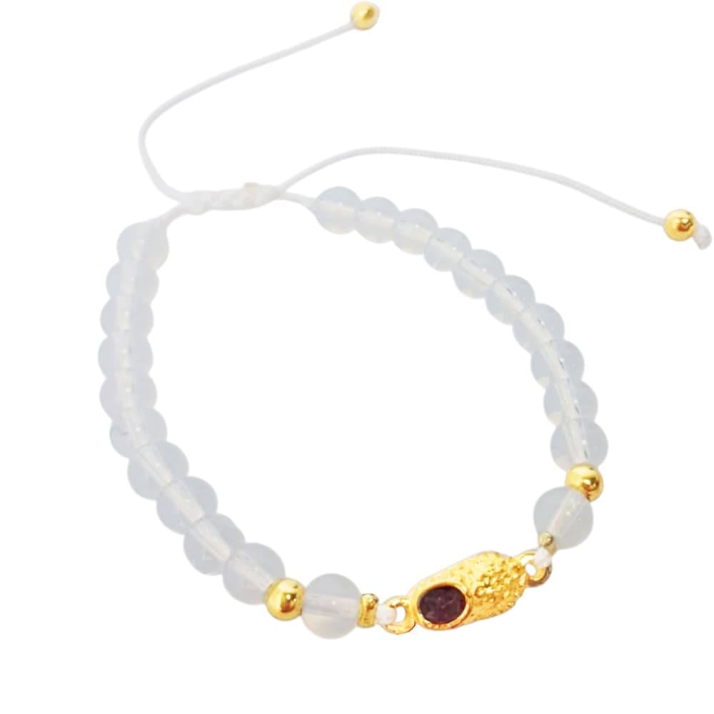 Браслет Башмачок Спиридона Місячний камінь позолота (213012021)