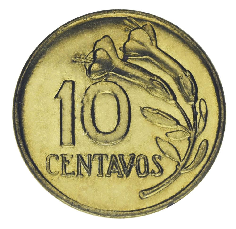 Коллекционная монета Перу 10 сентаво 1968 F-VF (М19977) Коллекционная монета Перу 10 сентаво 1968 F-VF (М19977)
