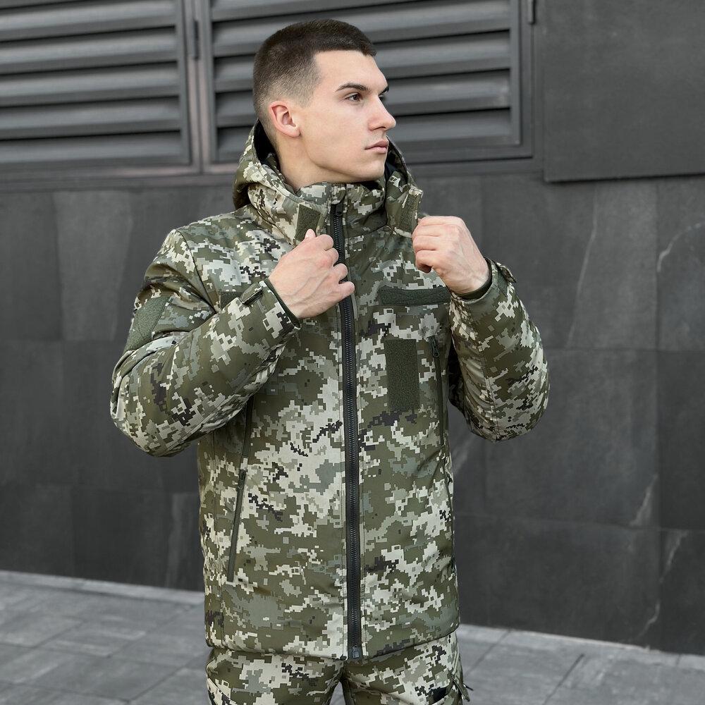 Куртка чоловіча зимова Pobedov Winter Jacket Motive 3XL Піксель (OWku1 4203XLpx) - фото 4