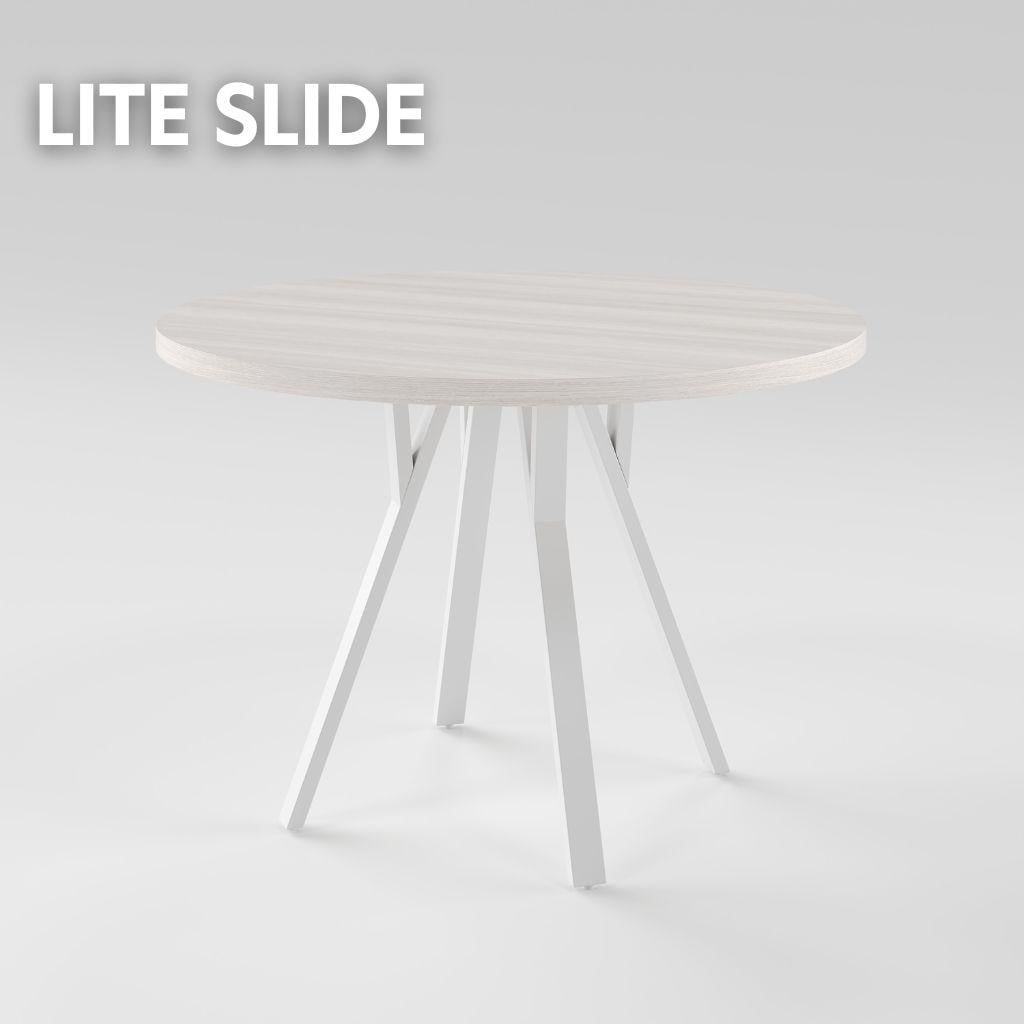 Стіл для кухні LITE slide D1100 у стилі Loft круглий розсувний (202600021)