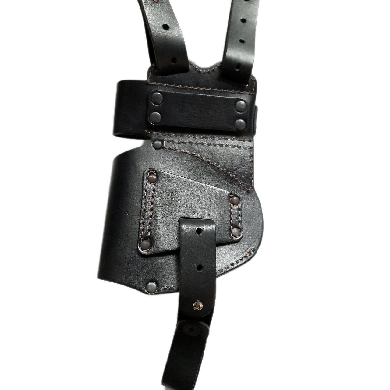 Кобура двусторонняя ПМ формованная с чехлами под магазин и наручники Черный (1839053781) - фото 4 Кобура двусторонняя ПМ формованная с чехлами под магазин и наручники Черный (1839053781) - фото 4