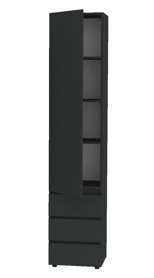 Шкаф Алекса СН-400-3п 40х50х218 см Антрацит (66793) Шкаф Алекса СН-400-3п 40х50х218 см Антрацит (66793)