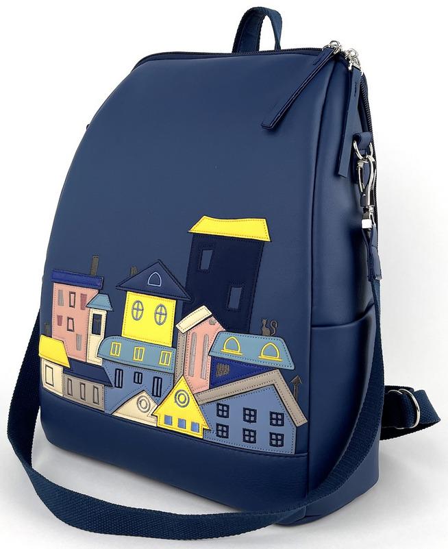 Міський рюкзак жіночий Alba Soboni 240007 з кишенею для ноутбука 13,6" Синій