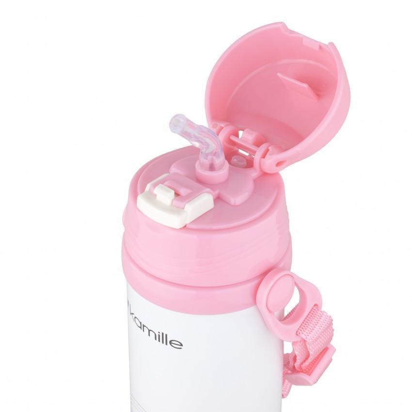 Термос-пляшка дитяча Kamille 2086 з нержавіючої сталі 500 мл Рожевий (1088406957) - фото 3 Термос-пляшка дитяча Kamille 2086 з нержавіючої сталі 500 мл Рожевий (1088406957) - фото 3