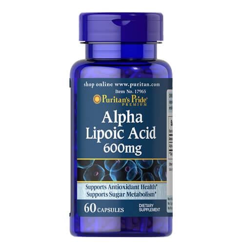 Альфа-липоевая кислота Puritan's Pride Alpha Lipoic Acid 600 мг 60 caps (17965)