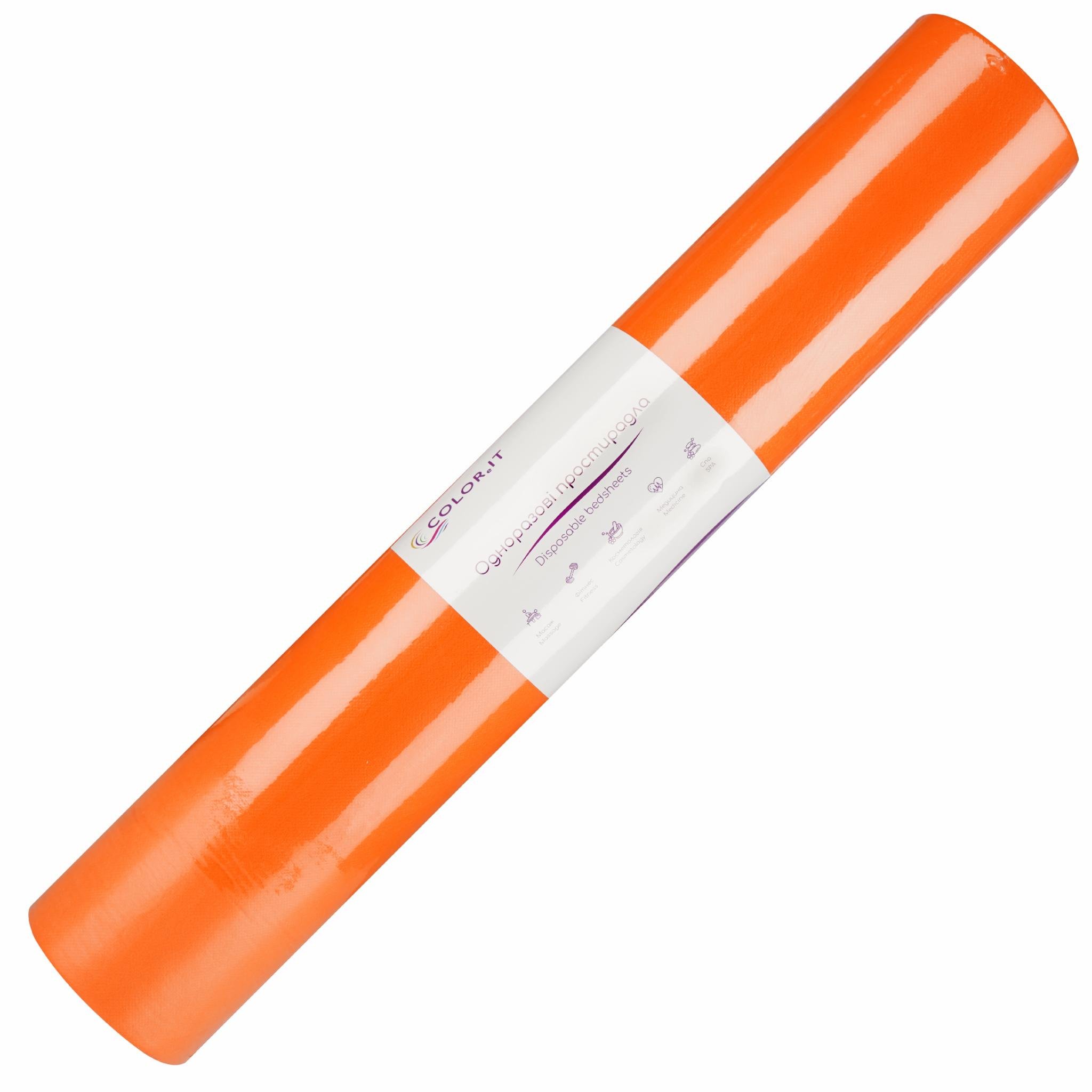 Простыни одноразовые COLOReIT рулон 0,6х200 м Оранжевый (58360) Простыни одноразовые COLOReIT рулон 0,6х200 м Оранжевый (58360)
