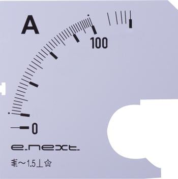 Шкала для амперметра E.NEXT e.meter72.a100.scale 100A АС 72х72 мм (s066011) - фото 2