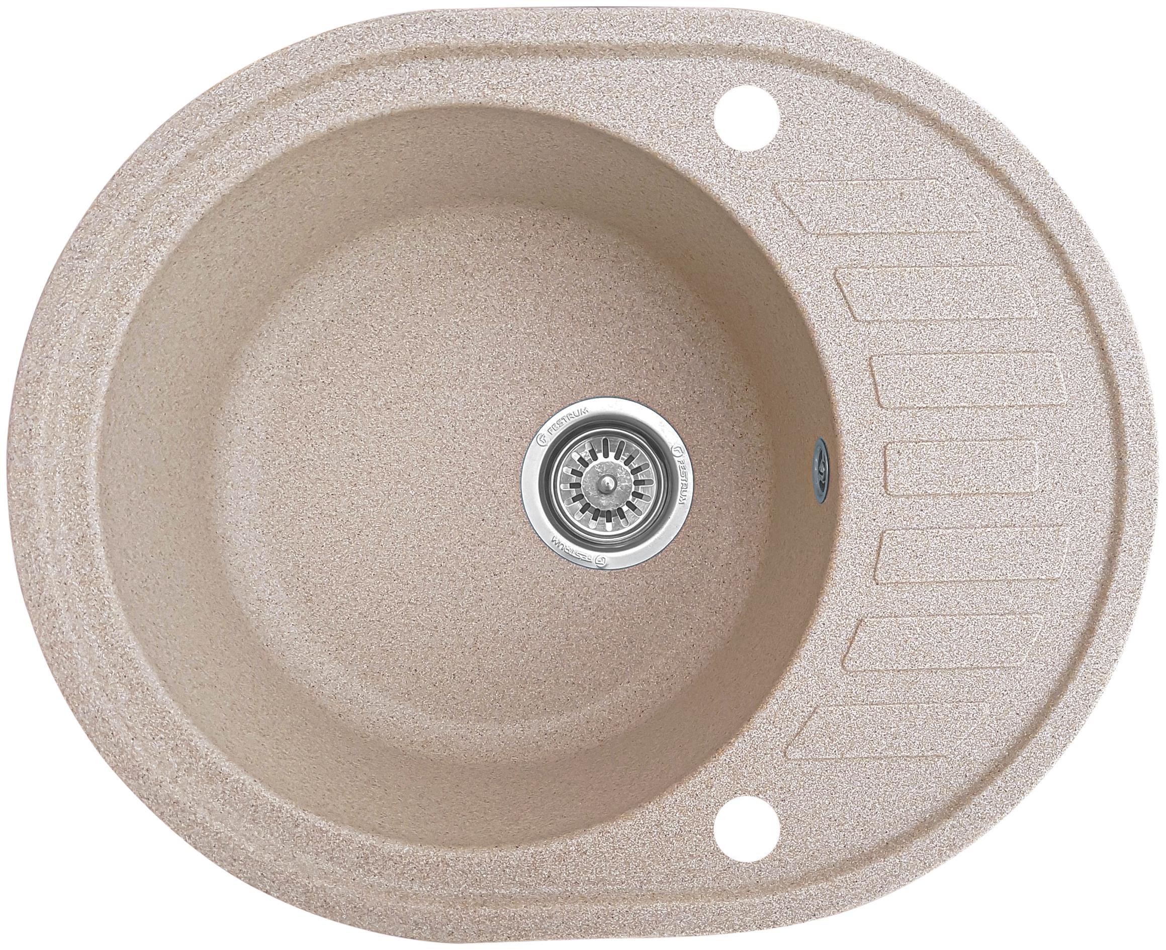 Мойка кухонная Valetti 23D 620x500 мм Бежевый