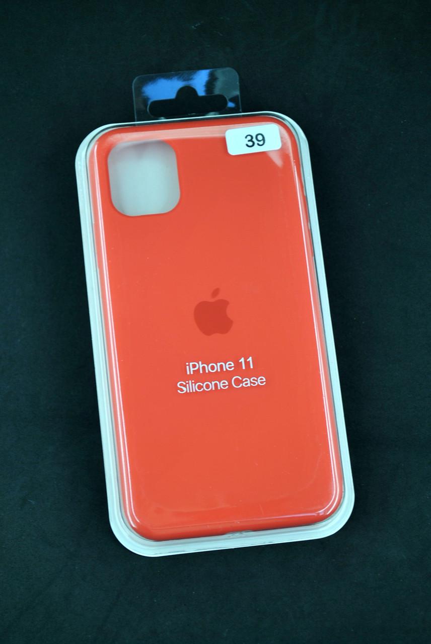 Чехол для телефона iPhone 11 Silicone Case FULL №39 orange