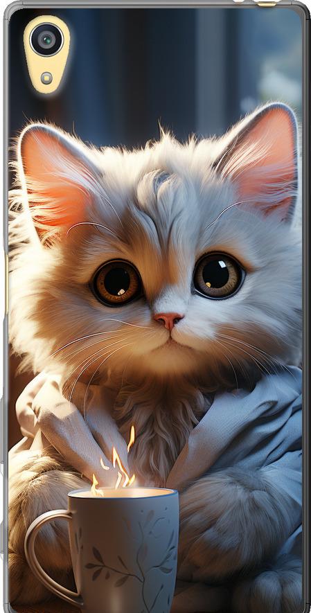 Чехол на Sony Xperia Z5 E6633 White cat (5646u-274-42517) Чехол на Sony Xperia Z5 E6633 White cat (5646u-274-42517)
