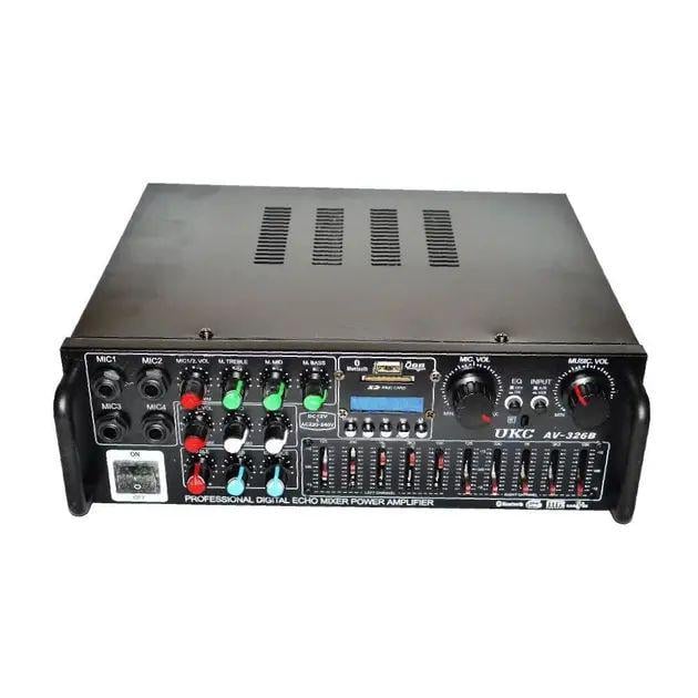 Стереоусилитель 2х120 Вт 92 дБ AMP 326+BT Bluetooth/RCA/SD-карты/USB и FM-радио (opt-75944)