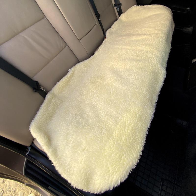 Накидка на сиденье автомобиля из овчины Sheepskin эко-шерсть задний диван Лимонный (726) - фото 2 Накидка на сиденье автомобиля из овчины Sheepskin эко-шерсть задний диван Лимонный (726) - фото 2
