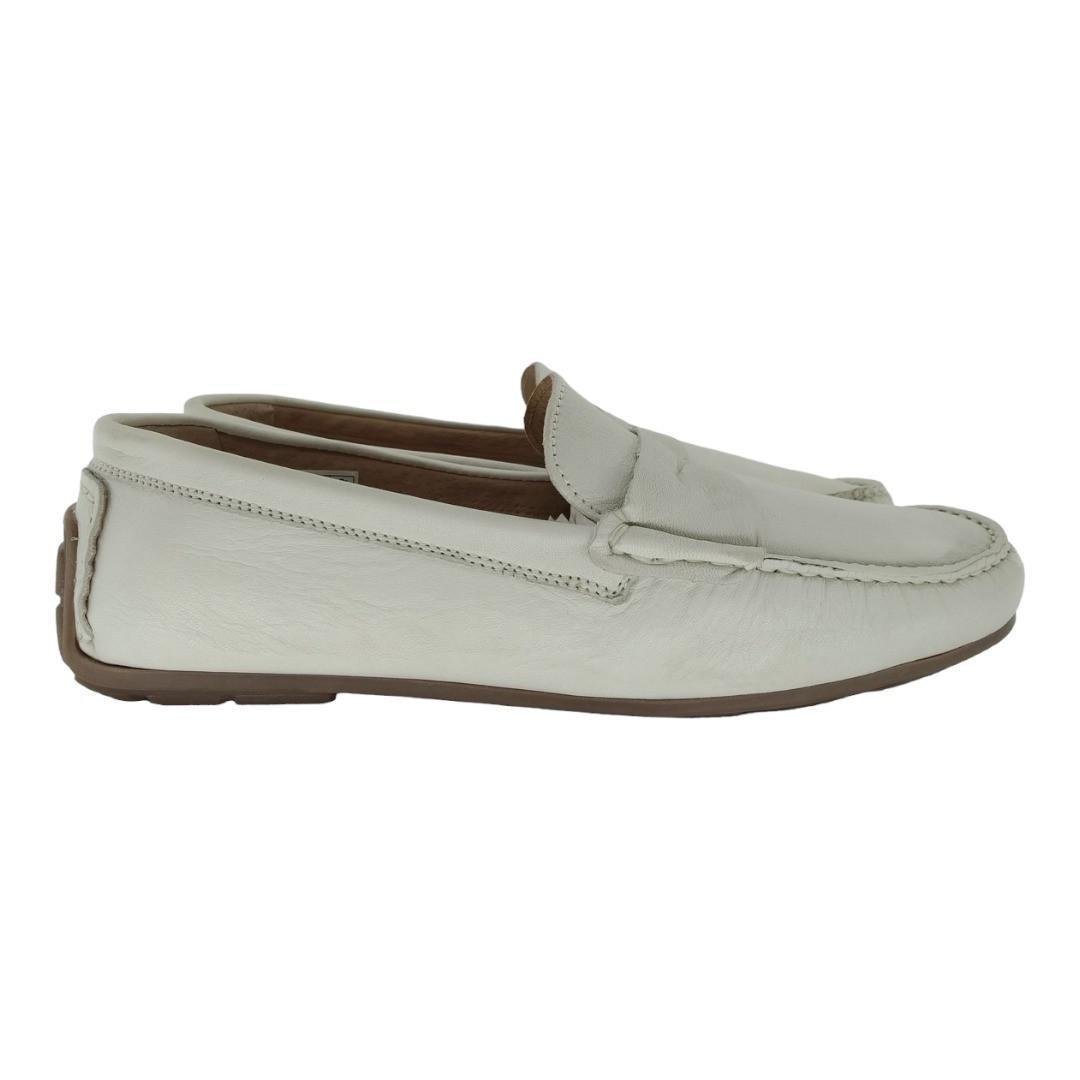 Мокасины кожаные мужские Bata р. 40 26 см Белый (2343128903)