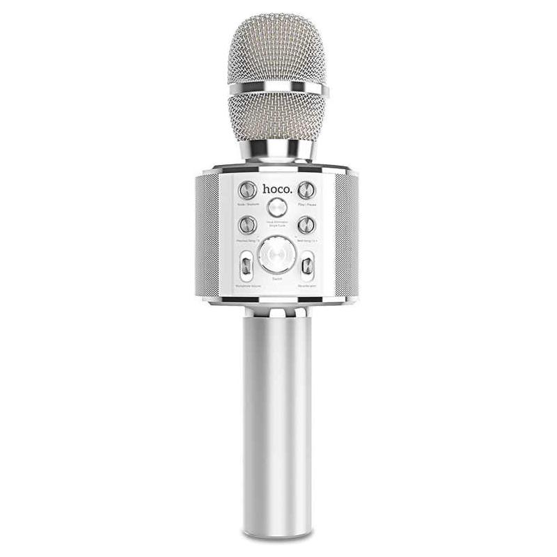 Микрофон HOCO BK3 Cool Sound Silver (44178)