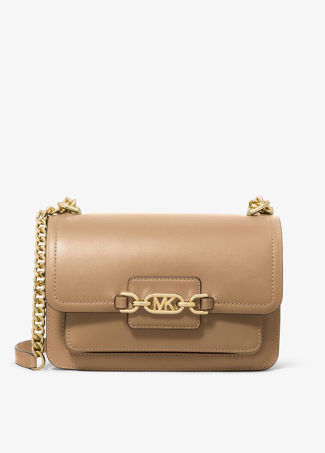 Сумка кросс боди женская кожанная MICHAEL KORS LG SHLDR 30S2G7HL3L297 Темно-бежевый