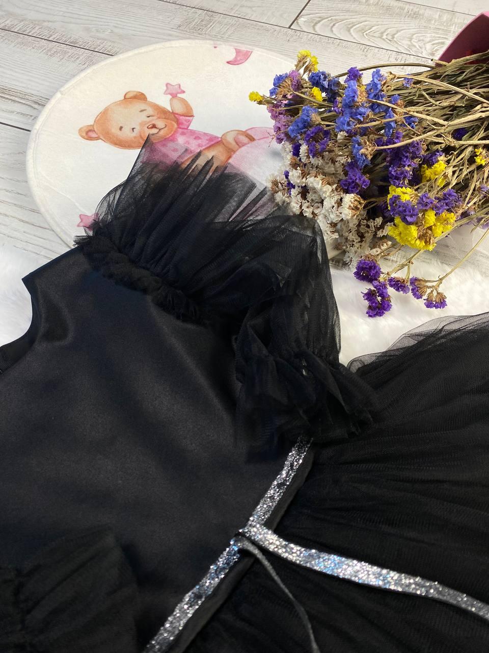 Платье праздничное для девочки Венздей 110 см Черный (2241784552) - фото 7 Платье праздничное для девочки Венздей 110 см Черный (2241784552) - фото 7