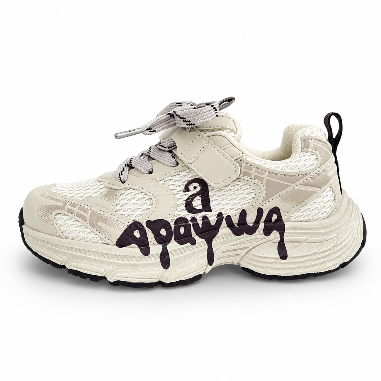 Детские кроссовки для девочки Apawwa на платформе р. 34-21 см Бежевый (32467320)