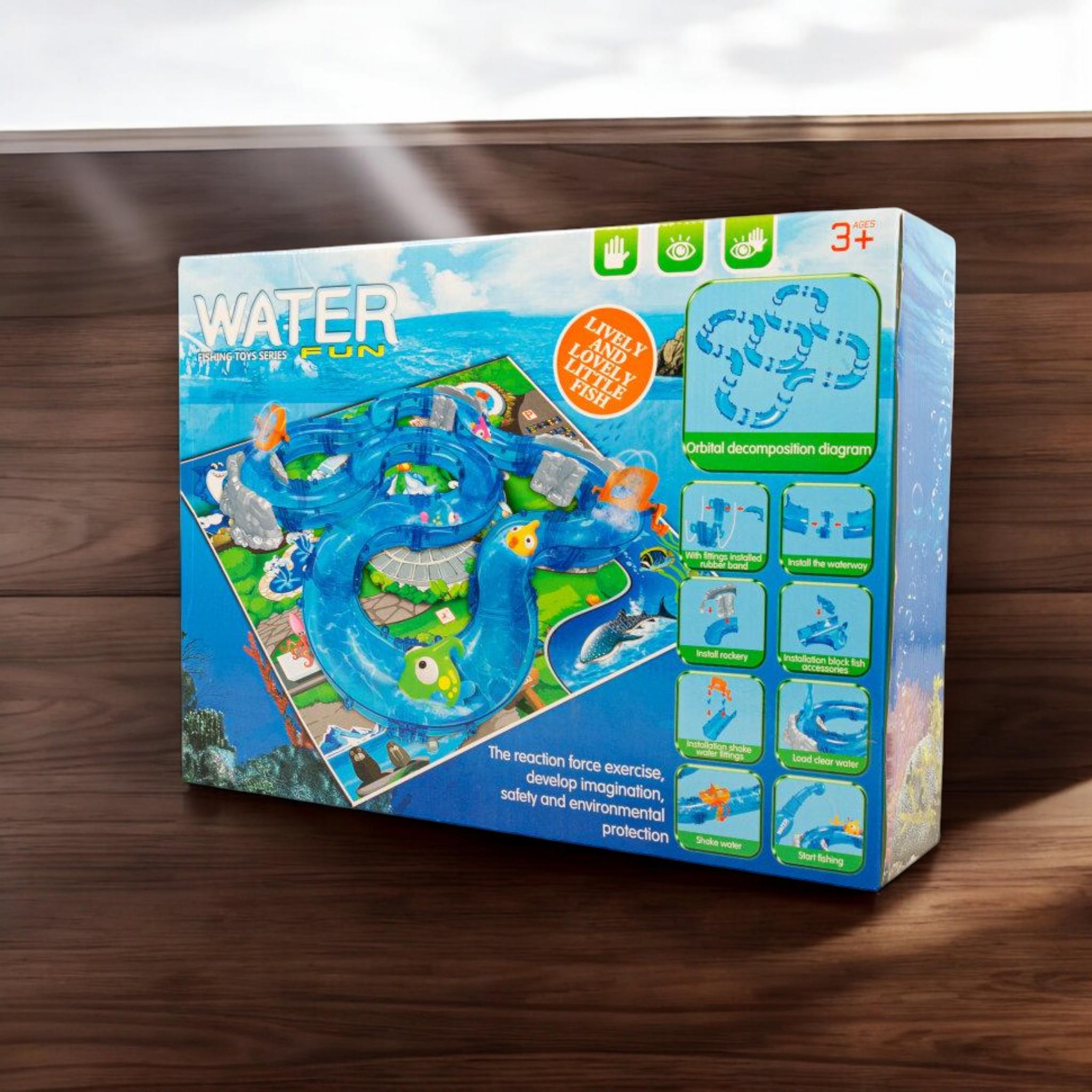 Трек риболовля Ye Xing Toys Water Fan у трубах 2 вудки 8 рибок килимок 87 деталей (G_HC222268NP) - фото 2 Трек риболовля Ye Xing Toys Water Fan у трубах 2 вудки 8 рибок килимок 87 деталей (G_HC222268NP) - фото 2