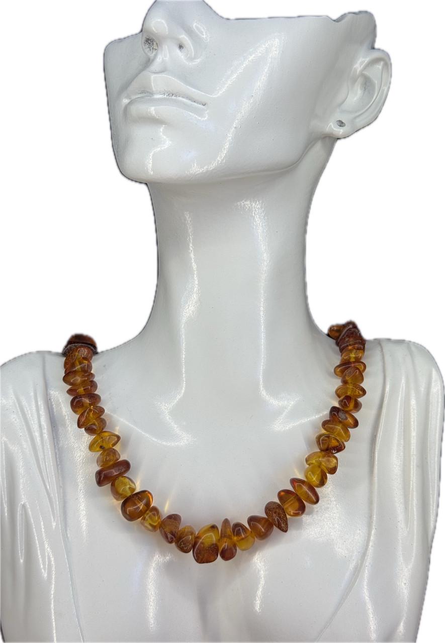 Намисто бурштинове 44 см (н-619)