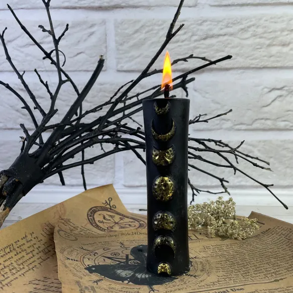 Свічка воскова магічна Стадії місяця Чорний (1053_7-133)