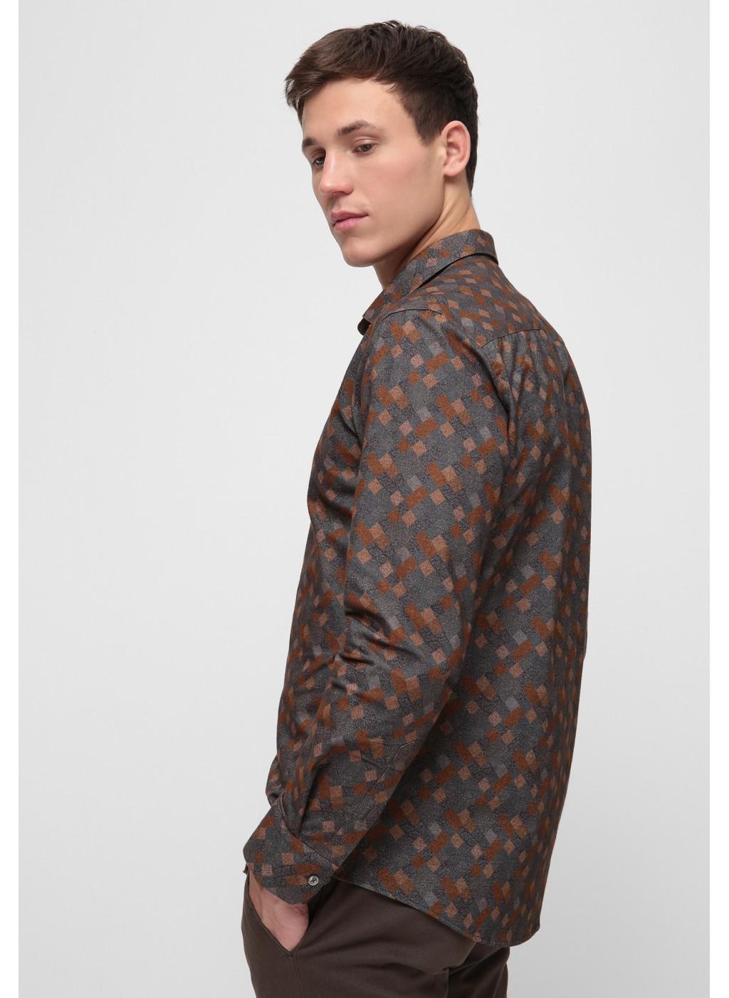 Сорочка чоловіча NAVI NV02-1X-003-A S Сірий - фото 4 Сорочка чоловіча NAVI NV02-1X-003-A S Сірий - фото 4