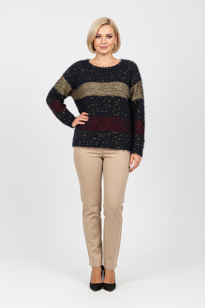 Светр жіночий демісезонний Lowett LW-935315 р. 42 Чорний (17852162) - фото 6 Светр жіночий демісезонний Lowett LW-935315 р. 42 Чорний (17852162) - фото 6