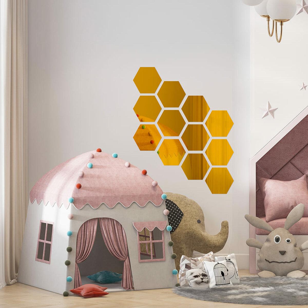 Декор дзеркальний акриловий самоклеючий 85х95 мм 12 шт. Золотий (SW-00002516) - фото 6 Декор дзеркальний акриловий самоклеючий 85х95 мм 12 шт. Золотий (SW-00002516) - фото 6