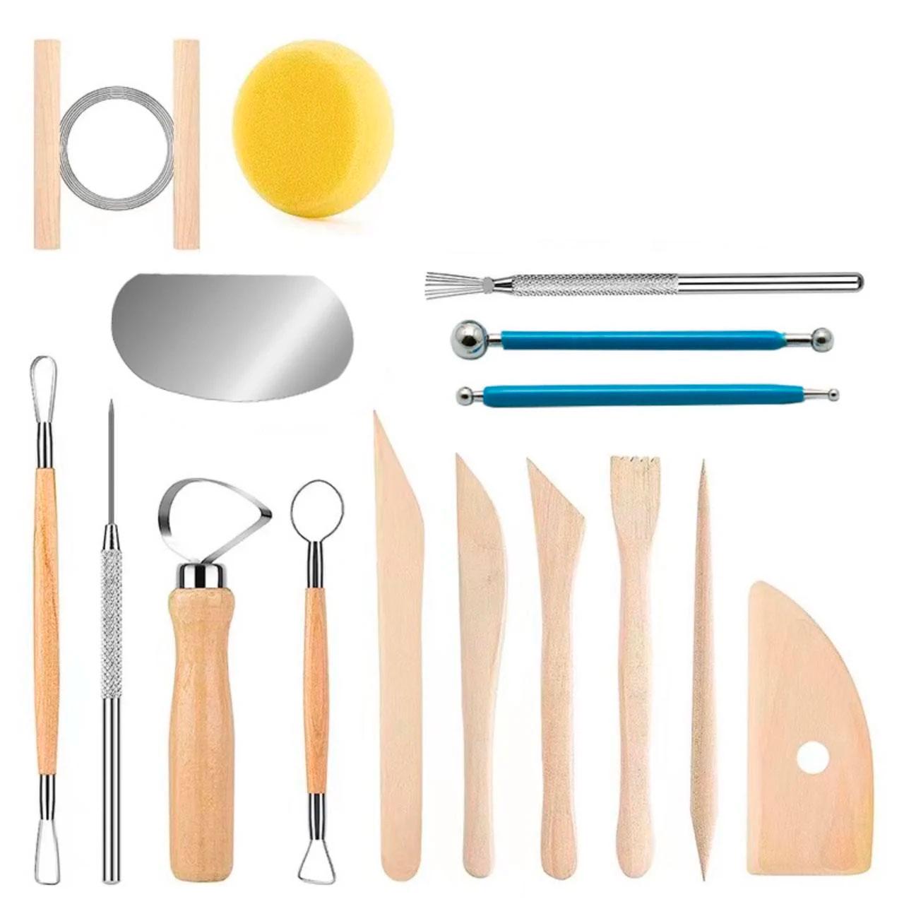 Набор инструментов для лепки и скульптуры 17в1 (137392) Набор инструментов для лепки и скульптуры 17в1 (137392)