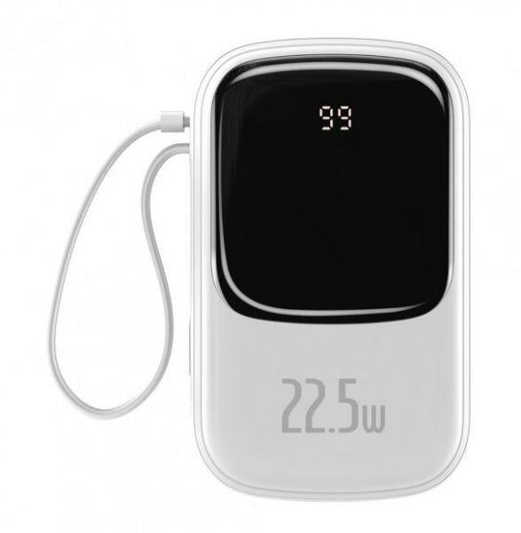 Повербанк BASEUS 20000mAh Cable Q Pow Display 20W White (PPQD-H02)