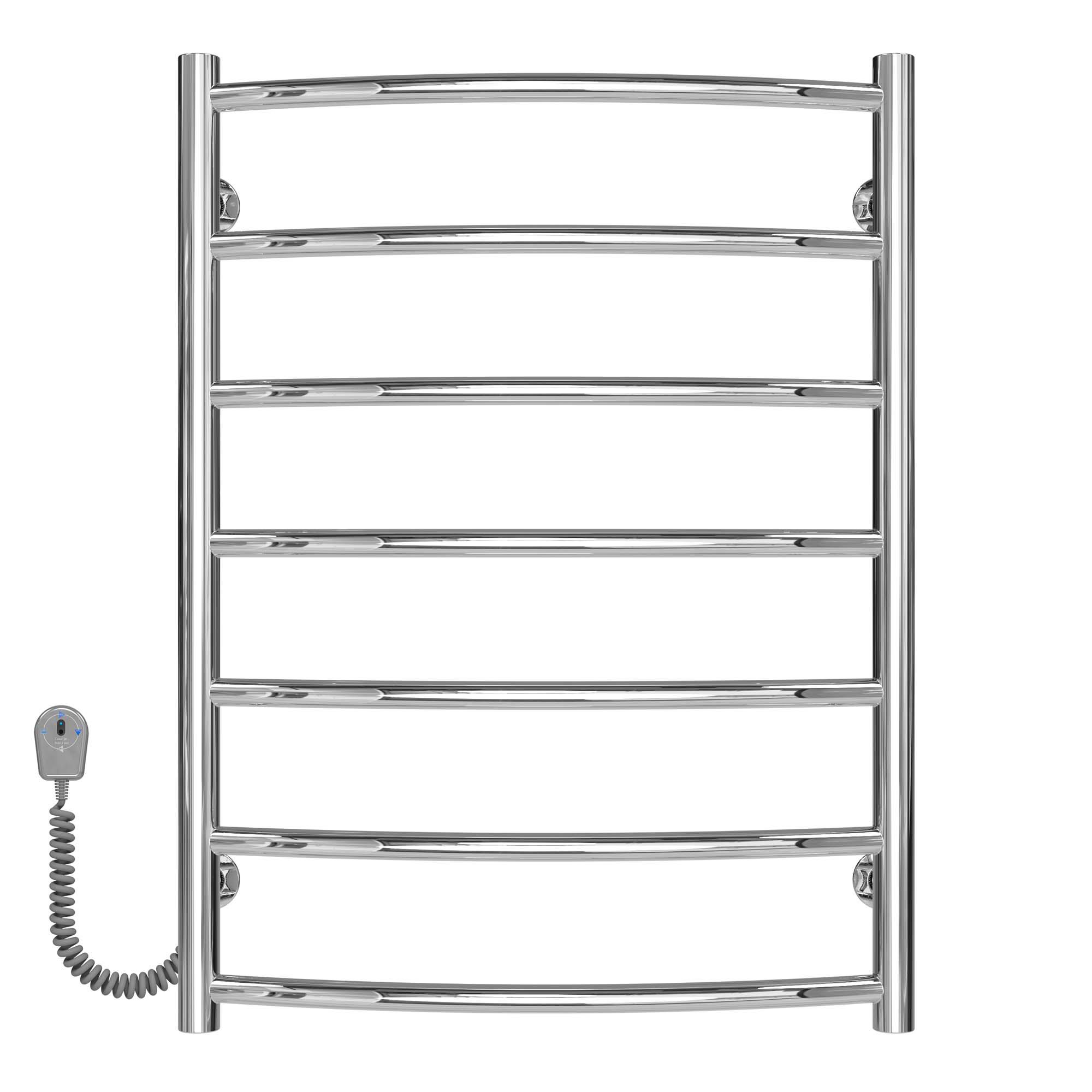 Полотенцесушитель электрический Deffi Классик П7 EF16 левое подключение нержавеющая сталь 500х700 мм Хром (C.DK.70.50.7.E.C.L.5)