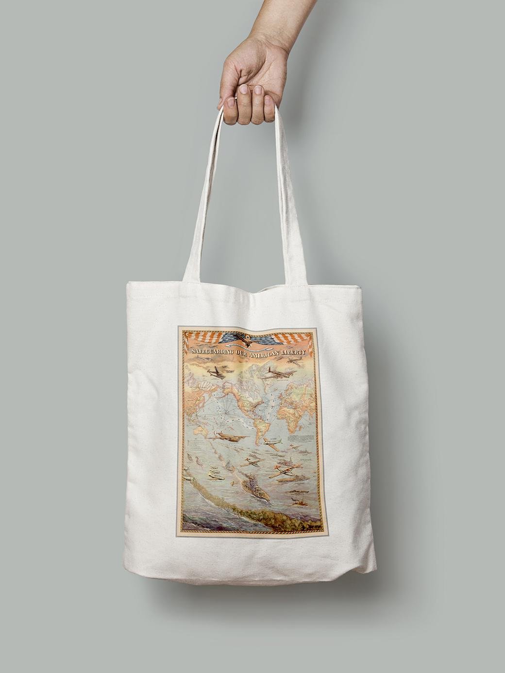 Эко-сумка Защита нашей американской свободы шопер (OLD_MAP_poster_14_Bag)