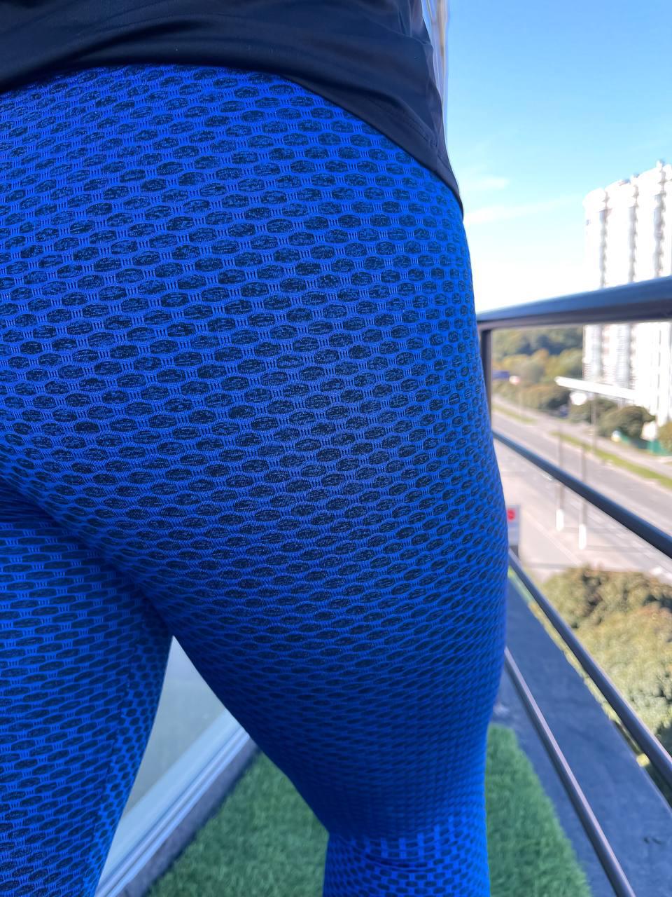 Лосины женские соты с эффектом утяжки XL Синий (FS1638/1) - фото 6