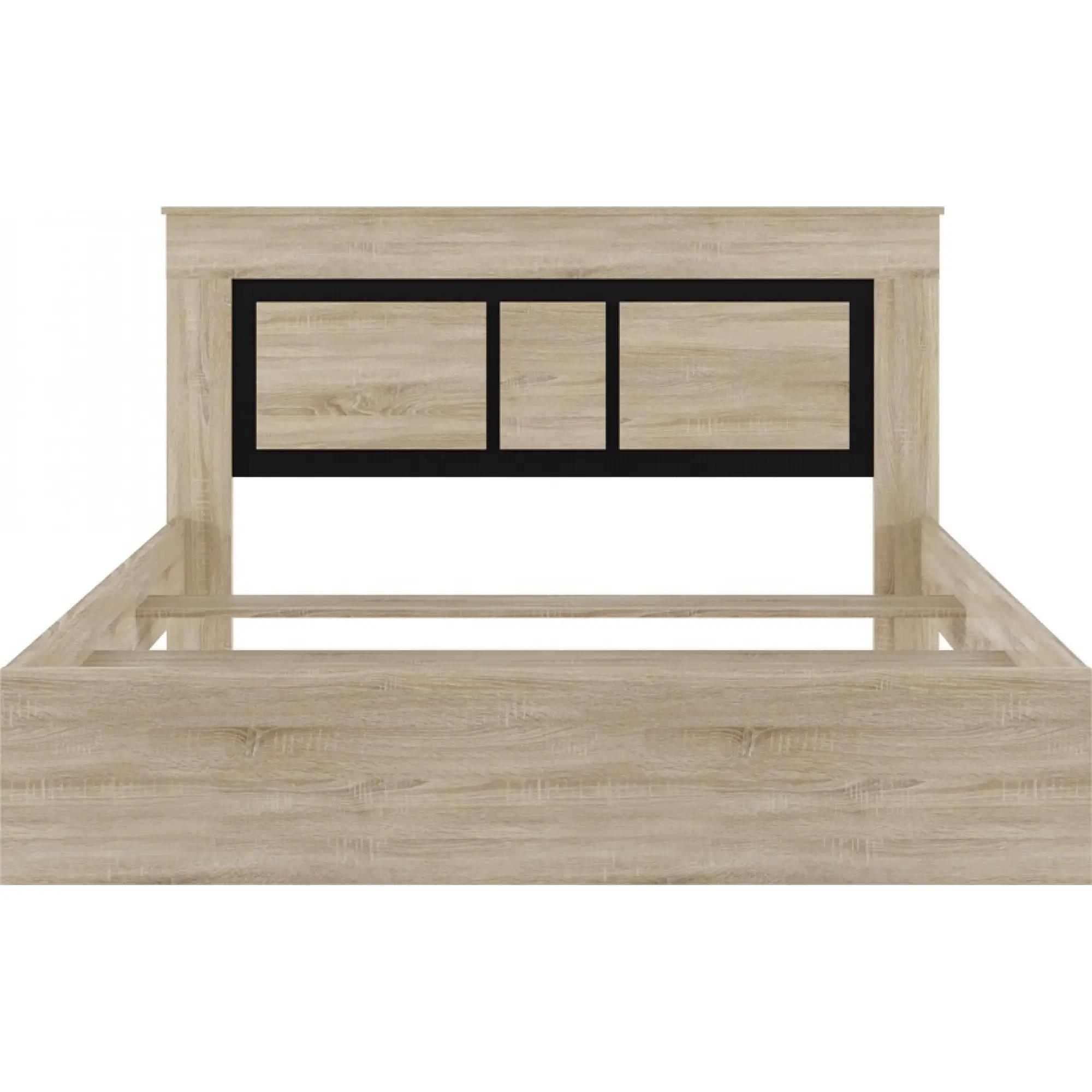 Кровать двуспальная Гербор Сара LOZ160 без основания под матрас 160x200 см Дуб сонома/Антрацит (GRB-1192) Кровать двуспальная Гербор Сара LOZ160 без основания под матрас 160x200 см Дуб сонома/Антрацит (GRB-1192)