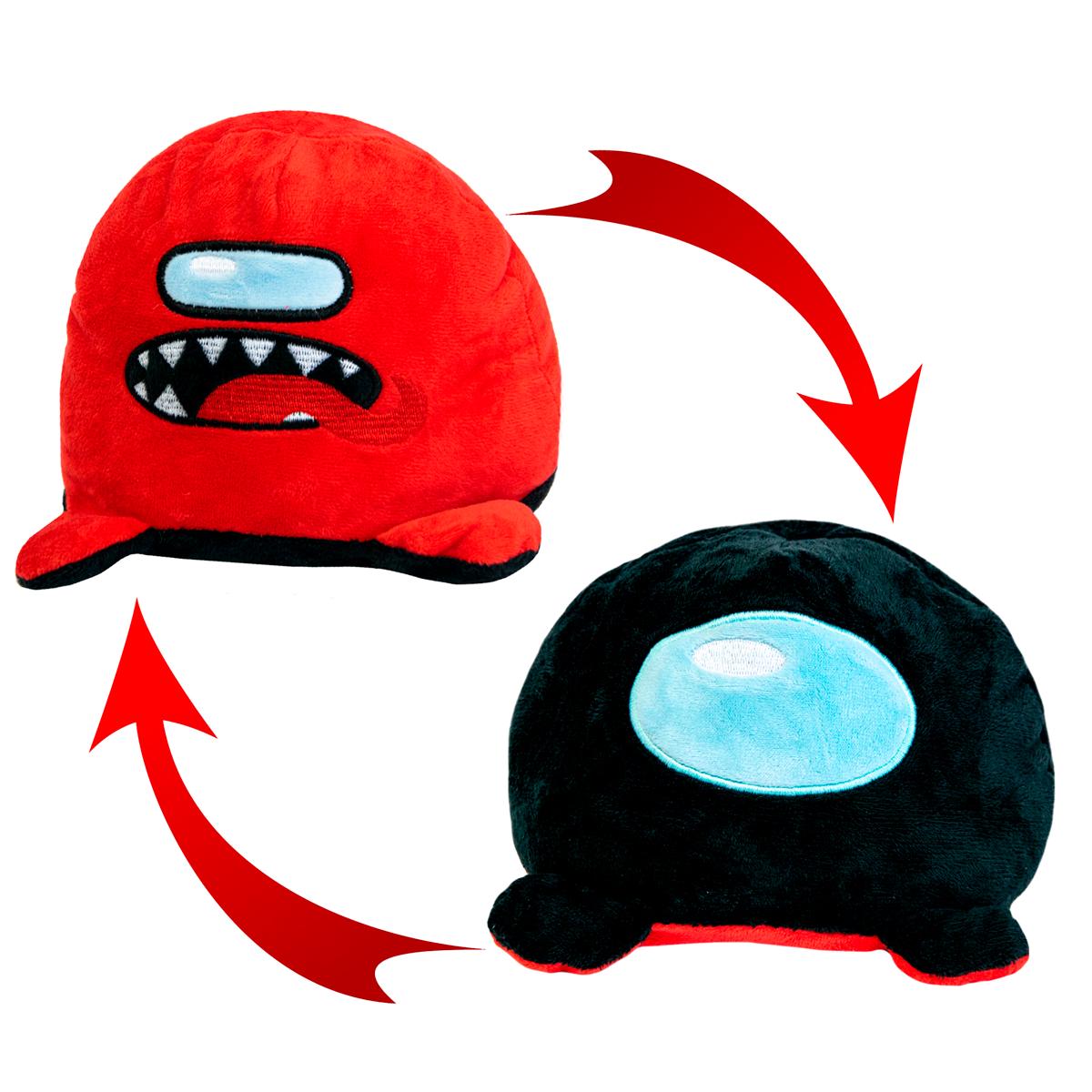 Мягкая игрушка-перевёртыш Among us 13х16 см Красный/Черный (1008727-Other-3)