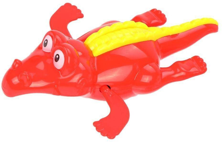 Игрушка заводная для ванной Bath Toys 555 водоплавающая Крокодил Красный (2119119815)