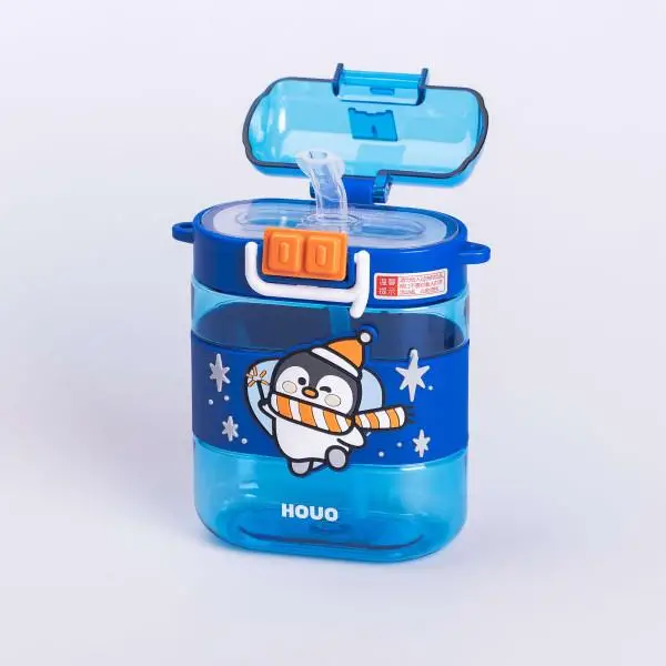 Пляшка для води дитяча Dodo Penguin з ремінцем 560 мл Синій (HP-14-36BL) - фото 4 Пляшка для води дитяча Dodo Penguin з ремінцем 560 мл Синій (HP-14-36BL) - фото 4