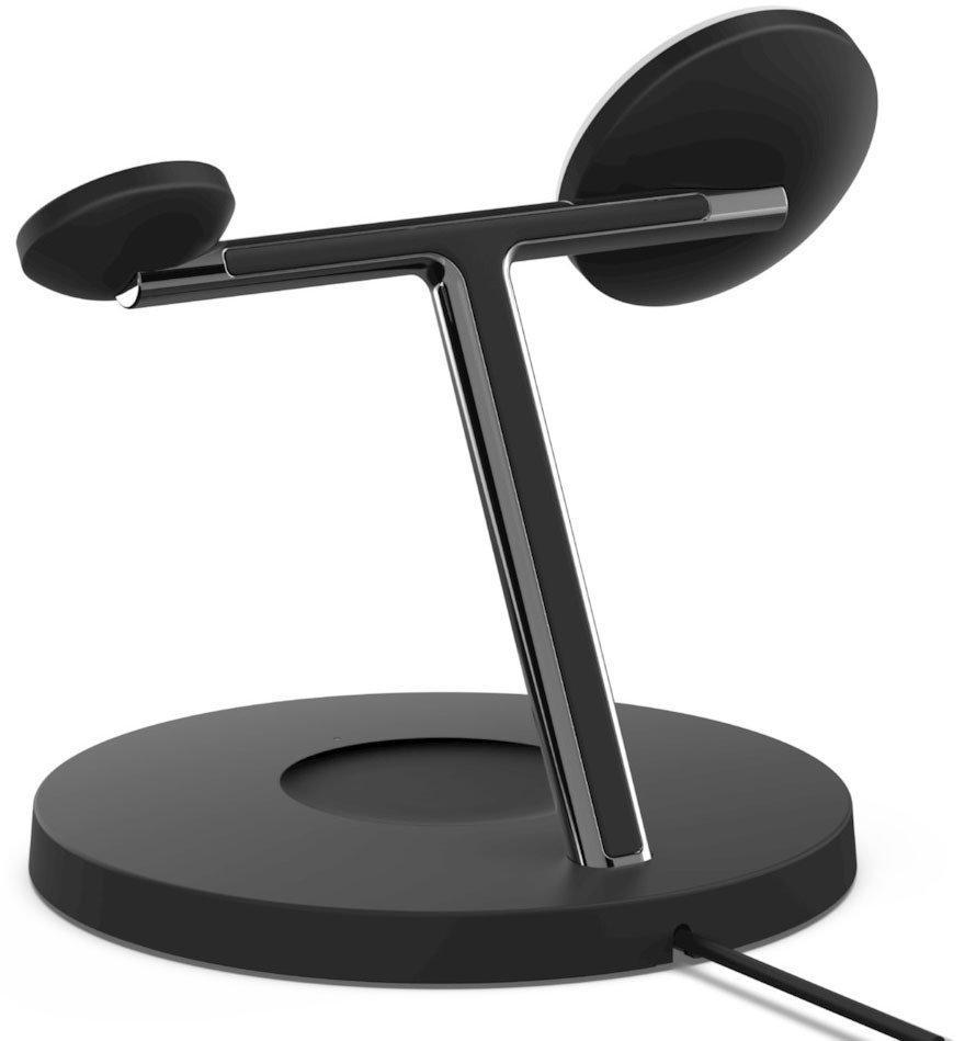 Бездротова зарядна док-станція Belkin BOOST ↑ CHARGE PRO 3-in-1 Wireless Charger with MagSafe, Black - фото 3