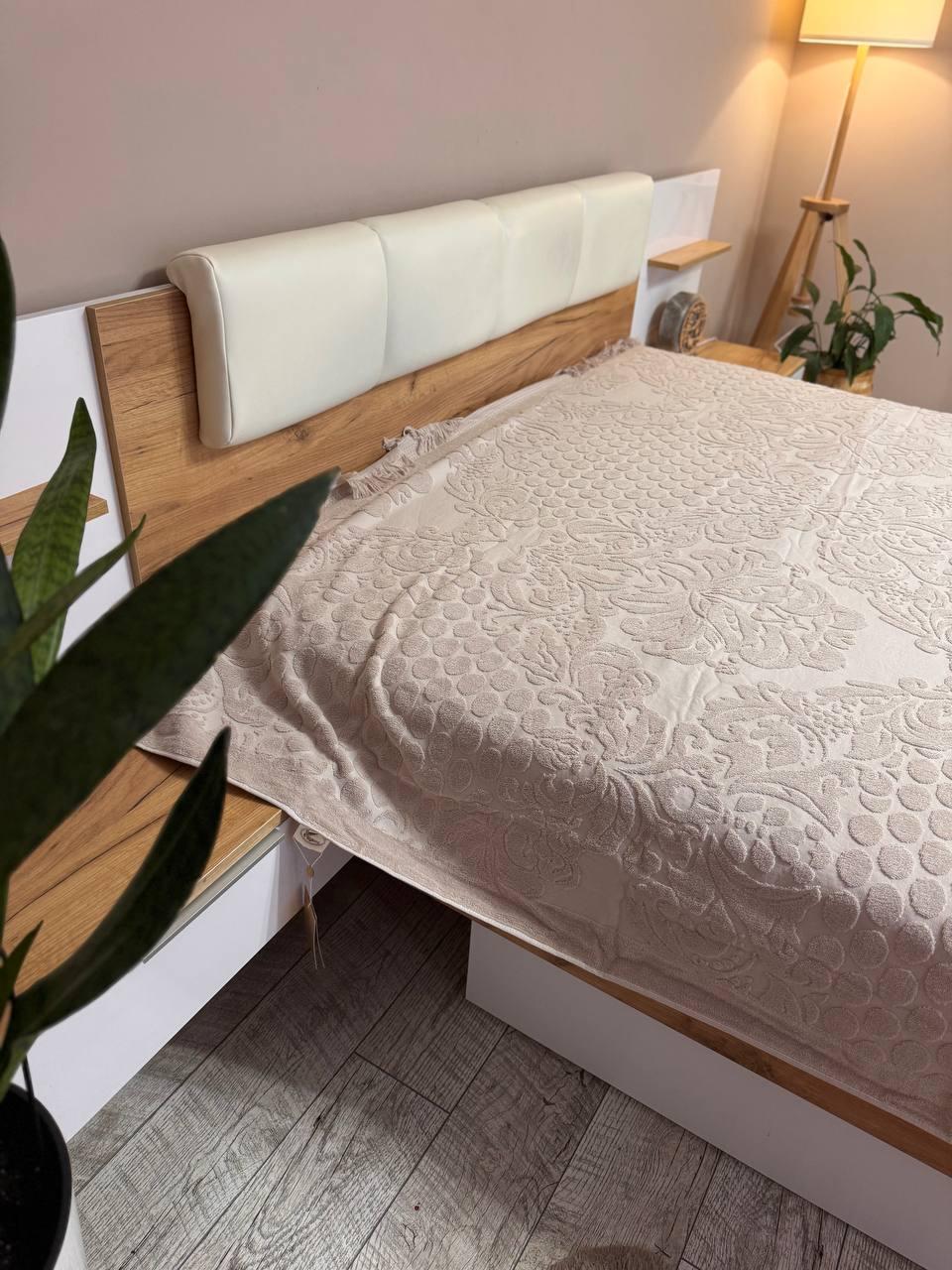 Простирадло махрове 150х200 см Бежевий (Д-Al-mahr-pr-005) - фото 2