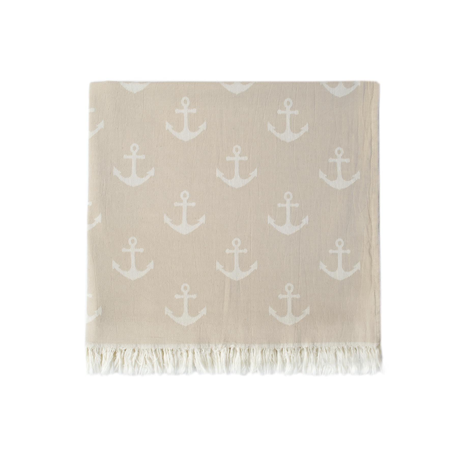 Полотенце Lotus Home Pestemal Anchor 270 г/кв. м 90х160 см Beige