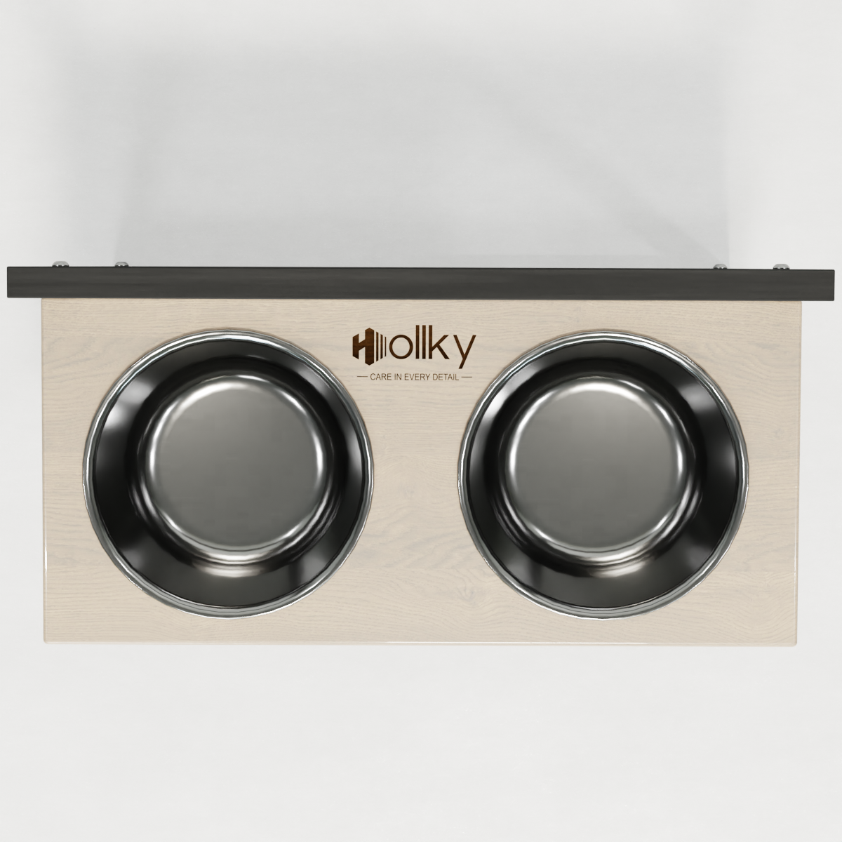 Миски на регулируемой подставке для больших собак Hollky Flex L 2х1,8 л (FL-502850-GRWH) - фото 3