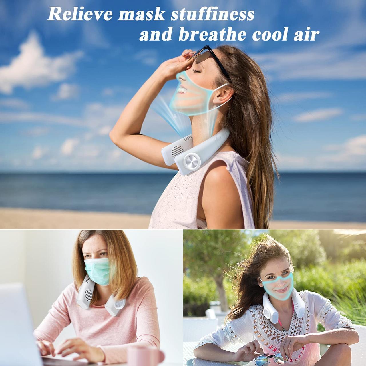 Вентилятор на шию INXDOLHOM портативний - фото 8 Вентилятор на шию INXDOLHOM портативний - фото 8