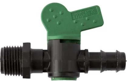 Кран ерш-резьба Irritec для капельной трубы 16х1/2" Кран ерш-резьба Irritec для капельной трубы 16х1/2"