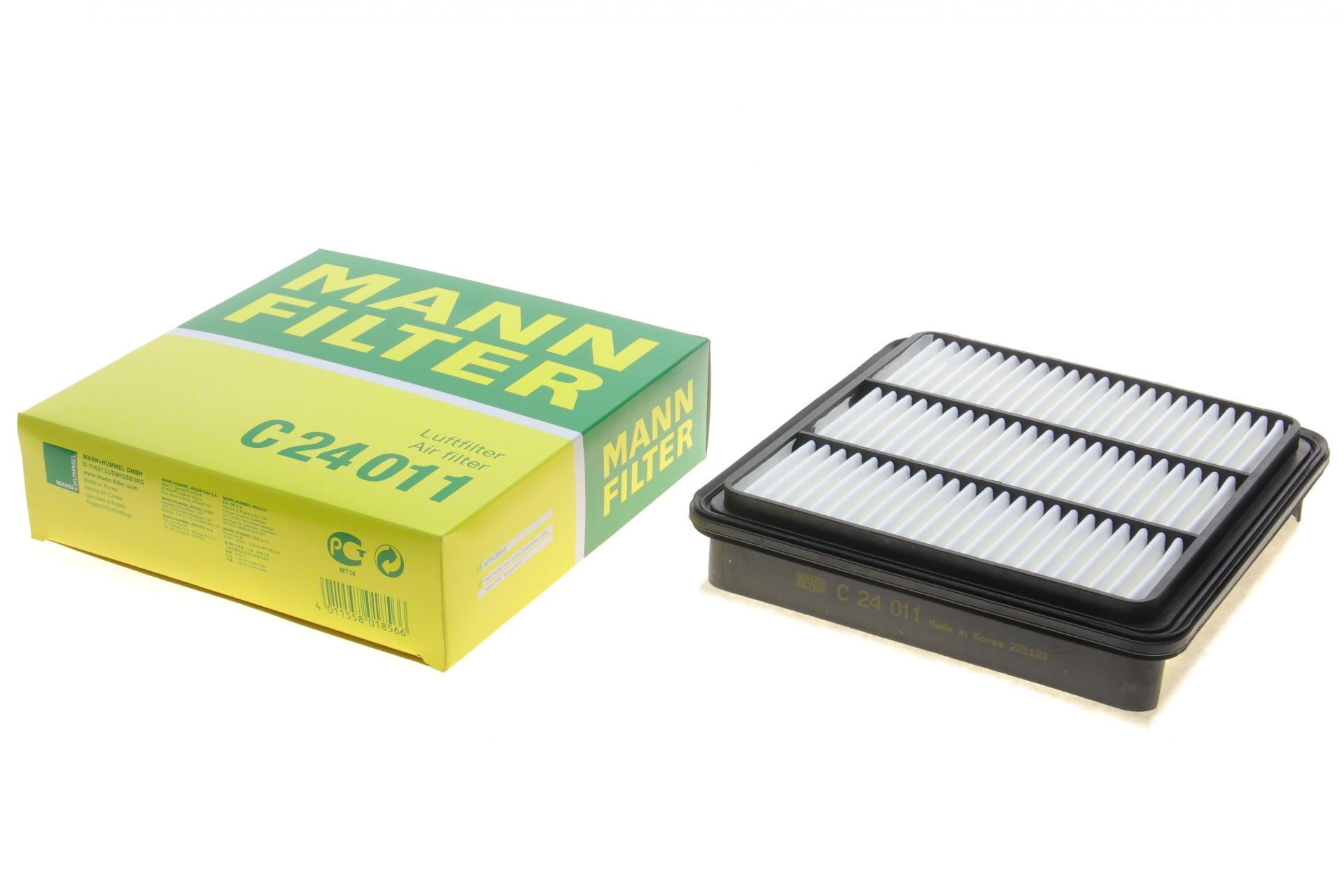 Фильтр воздушный Mann-Filter для Mitsubishi L200 2,5DI-D 06-15/Pajero Sport 2,5DI-D/3,0/3,2DI-D/3,5 V6 08- (C 24 011)