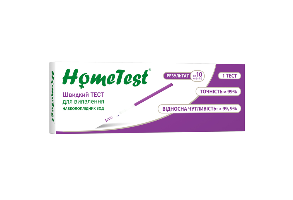 Тест-полоска для обнаружения околоплодных вод HomeTest (COM12789)