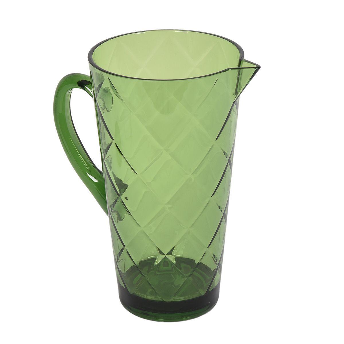 Кувшин Certified International Алмазные грани из акрилового стекла 2,1 л Зеленый (20437) - фото 5