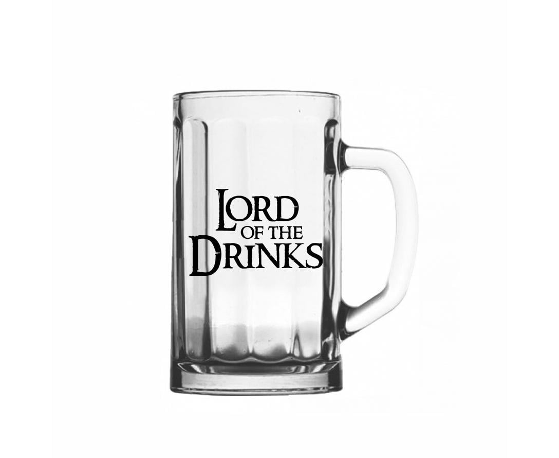 Келих пивний PAPAdesign Lord of the drinks з написом Прозорий (pdp33108)