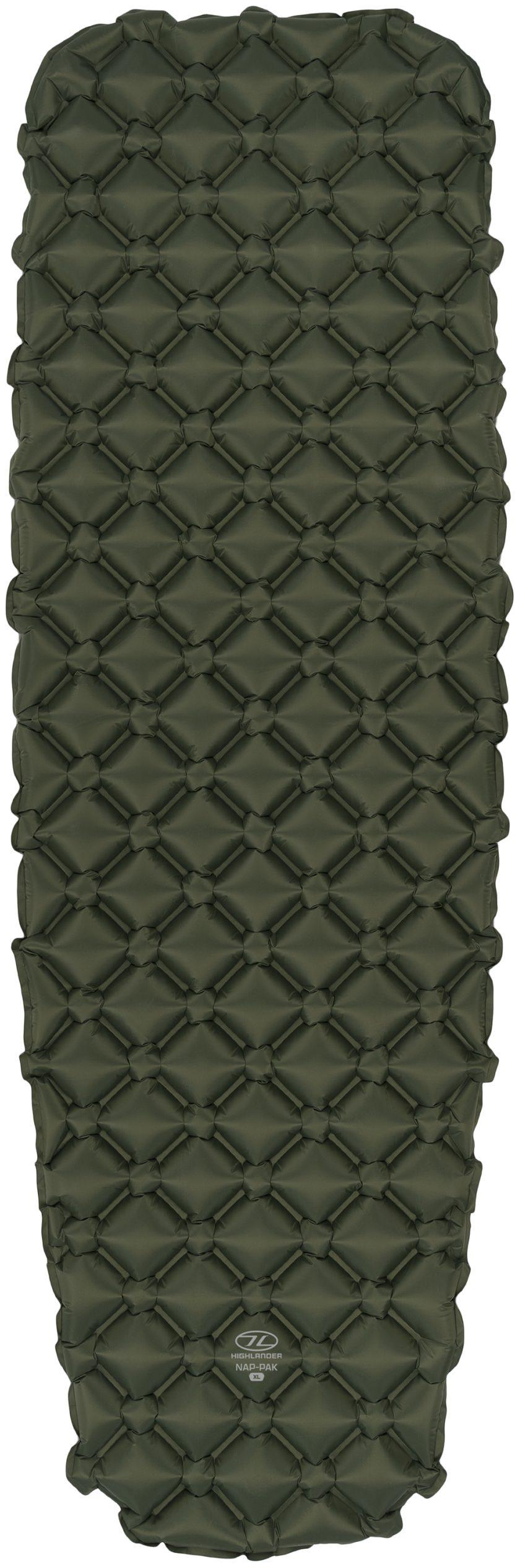 Килимок надувний Highlander Nap-Pak Inflatable Sleeping Mat XL 5 см Olive (AIR073-OG)